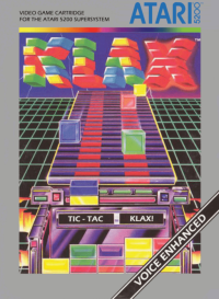 Klax Atari 5200  box art